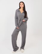 FactoryPrice Compleu dama tricotat din agora gri Mikaela