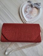  Geanta plic glitter rosu Diamond