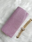  Geanta plic roz cu glitter Ayne
