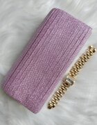  Geanta plic roz cu glitter Melia