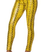 Koucla Pantaloni dama mulati galbeni cu talie inalta snake Yry