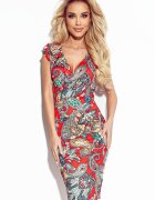 Numoco Rochie de zi midi multicolora boho petrecuta Kirrene