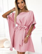 Numoco Rochie midi oversize roz croi fluture Butterfly