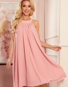 Numoco Rochie midi vaporoasa roz pal lejera Alizee
