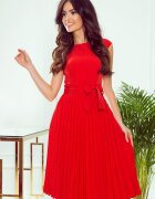 Numoco Rochie rosie midi plisata Karima