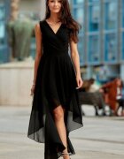 Roco Fashion Rochie eleganta neagra din voal vaporoasa Fiona
