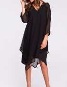 Style Rochie de ocazie lejera eleganta neagra din voal Nairi