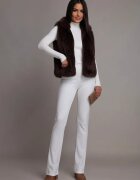  Vesta blana eco de dama maro teddybear cu gluga Bambi