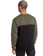 DC Shoes Bluza barbati Rebel Crew Block 3 Greenblack EDYFT03456-XCCK