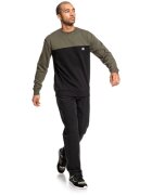 DC Shoes Bluza barbati Rebel Crew Block 3 Greenblack EDYFT03456-XCCK
