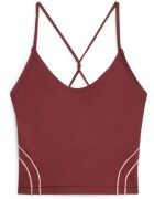 Puma Bustiera femei Studio Ultrabare Crop Top Dark Jasper 52417522