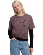 Puma Tricou femei Her Relaxed Graphic Tee Raisin 68814988
