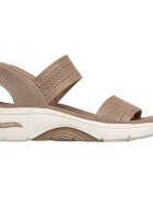 Skechers Sandale femei Go Walk Arch Fit 20 Sandal - 140844-TAN