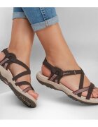 Skechers Sandale femei Reggae Slim - Sun Array 163115-CHOC