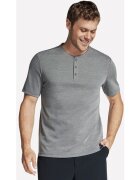 Skechers Tricou barbati Off Duty Short Sleeve Henley TS165-CHAR