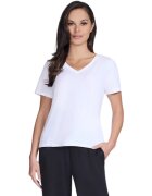 Skechers Tricou femei Pima V-Neck Tee TP130-WHT