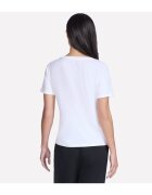 Skechers Tricou femei Pima V-Neck Tee TP130-WHT