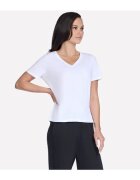 Skechers Tricou femei Pima V-Neck Tee TP130-WHT