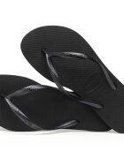 Havaianas Papuci slim din cauciuc natural negru