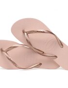 Havaianas Papuci slim din cauciuc natural roz