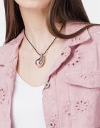 Ines J. Roma Colier reglabil in forma de picatura din otel inoxidabil auriu model gen botega venetta