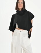 LES MIOS Jacheta scurta cu guler inalt oversize