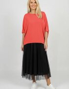 Pierino Bluza ampla oversize cu design asimetric din bumbac corai