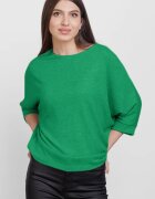 Pierino Bluza cu maneca fluture din jerseu de vascoza verde
