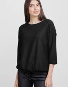 Pierino Bluza din jerseu embosat de vascoza cu snur la baza neagra