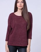 Pierino Bluza tricotata bordo cu fir lurex si maneca 3 4