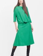 Pierino Fusta midi clos din jerseu embosat de vascoza verde
