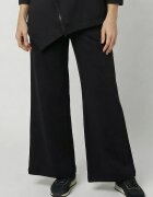 Pierino Pantaloni largi din tricot moale de vascoza negri
