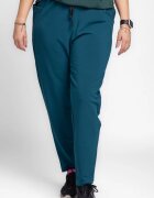 Pierino Pantaloni turcoaz casual sport din bumbac cu buzunare laterale
