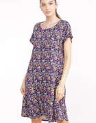Pierino Rochie A line midi din vascoza cu imprimeu geometric mov