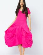 Pierino Rochie lunga in colturi din tricot de vascoza fucsia