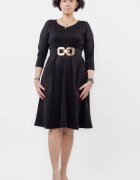 Pierino Rochie taiata in talie din jerseu de vascoza neagra