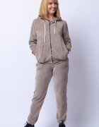 Pierino Trening dama doua piese din catifea de bumbac cappuccino