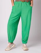 Rosa 99 Pantaloni verzi masura mare cu curea din vascoza