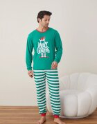 Serena Pijama barbati de Craciun din bumbac doua piese cu Merry Chritmas