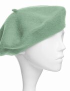 Shopika Bereta frantuzeasca din stofa groasa de lana verde menta