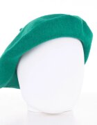 Shopika Bereta frantuzeasca verde smarald din stofa de lana