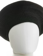 Shopika Bereta neagra cu model gen tricotaj cu cercuri concentrice din lana
