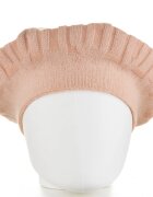 Shopika Bereta roz cu model gen tricotaj cu model geometric din lana