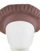 Shopika Bereta roz prafuit cu model gen tricotaj cu model geometric din lana