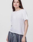 Shopika Bluza versatila cu maneca scurta alba