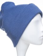 Shopika Caciula model clasic tricotat dublata in interior albastru jeans