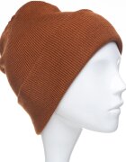Shopika Caciula unisex model clasic tricotat dublata in interior caramiziu