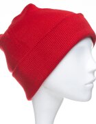 Shopika Caciula unisex model clasic tricotat dublata in interior rosu