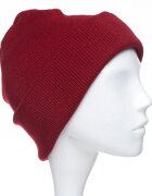 Shopika Caciula unisex model clasic tricotat dublata in interior rosu inchis