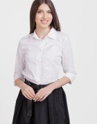 Shopika Camasa alba cambrata cu guler clasic
